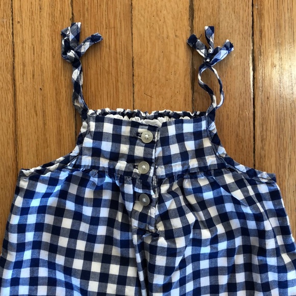 Baby Gap blue gingham One Piece - Picture 2 of 5